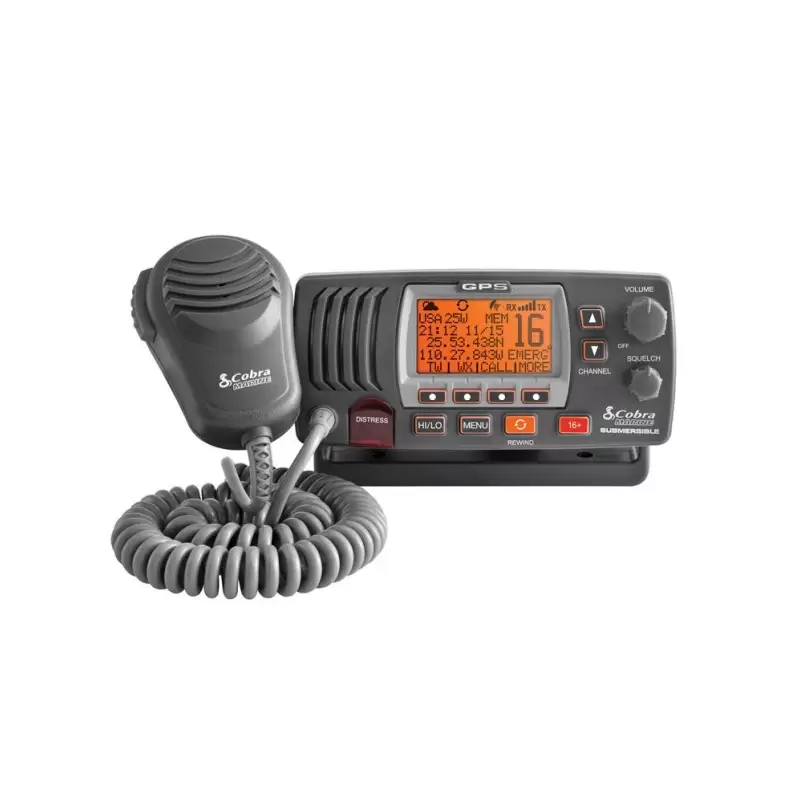 Cobra Emisora VHF MR F77 con DSC, GPS