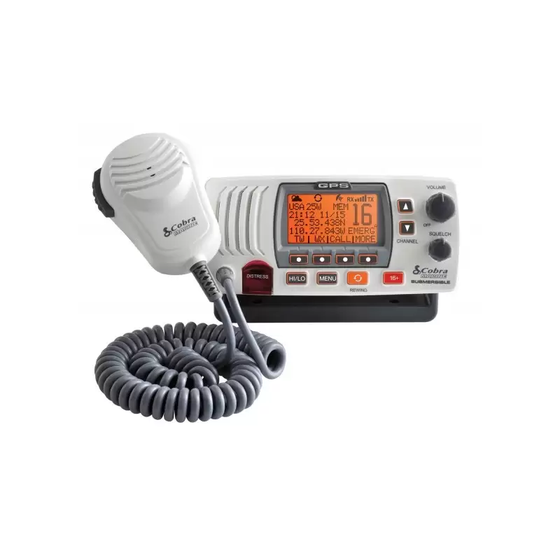 Cobra Emisora VHF MR F77 con DSC, GPS
