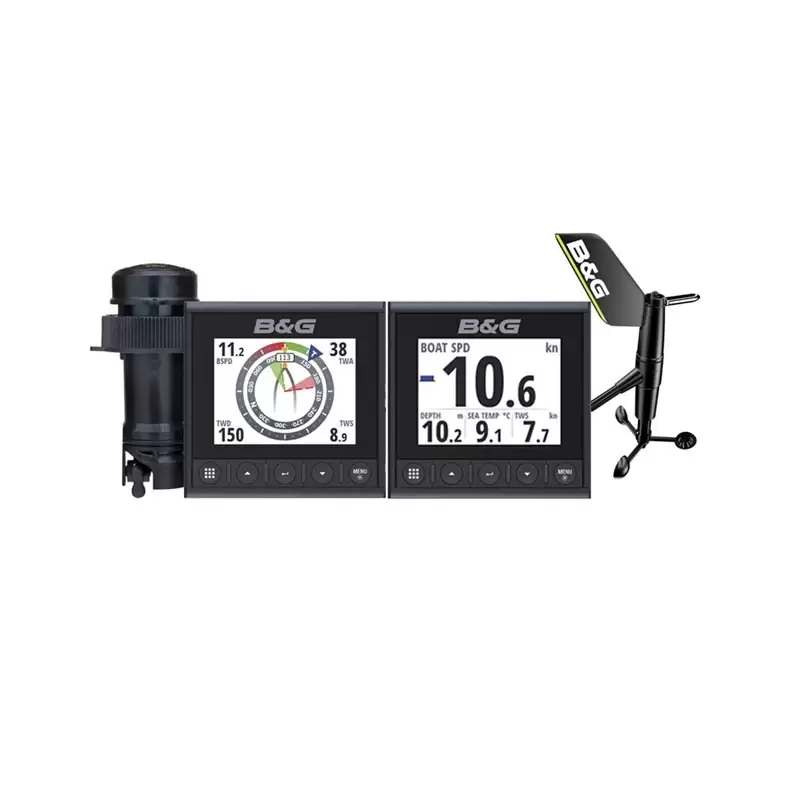 Pack B&G WS320 inalámbrico Triton2 Velocidad, Profundidad y Viento (x2 pantallas)