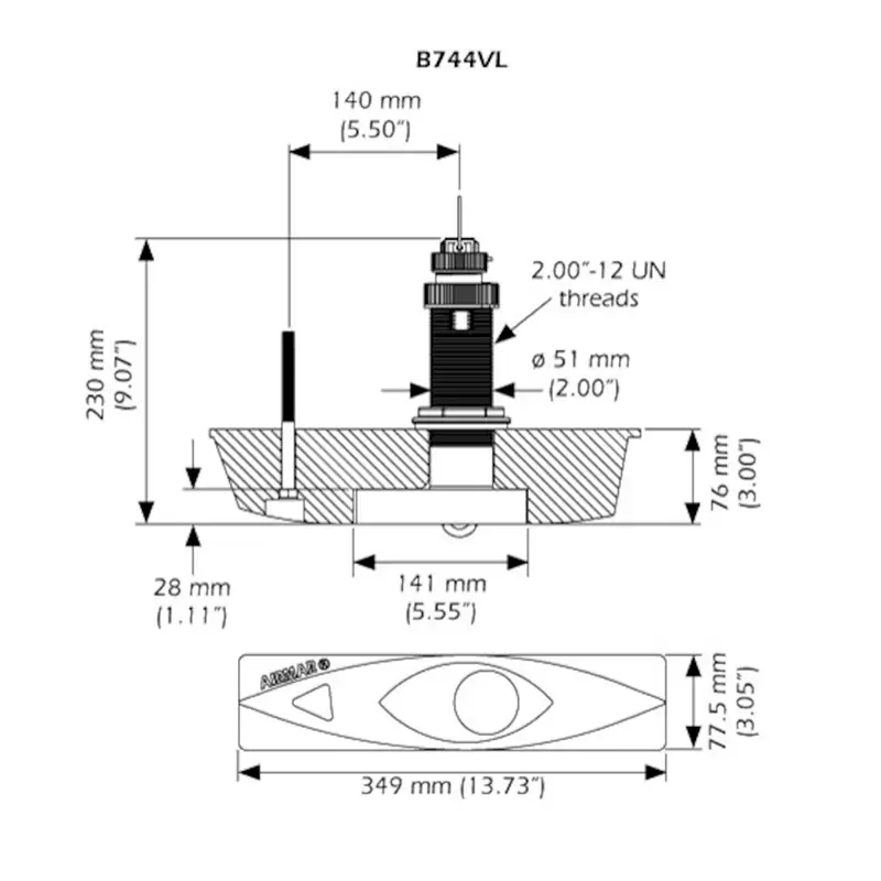 Transductor airmar b744vl