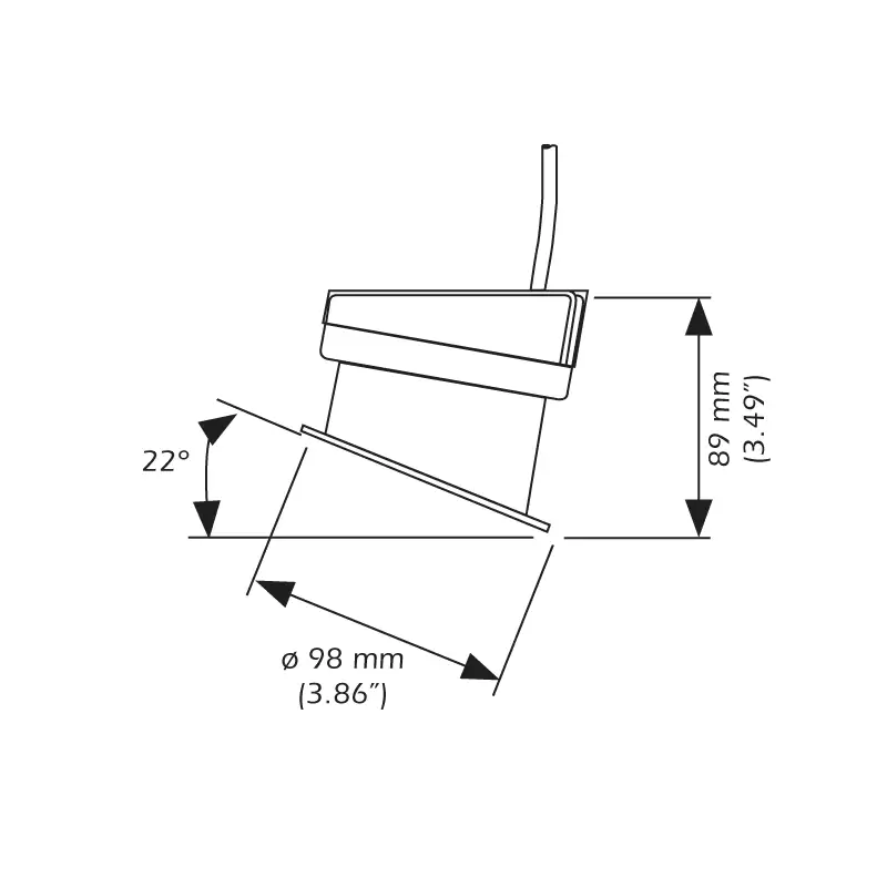 Transductor CHIRP Airmar P75M Humminbird