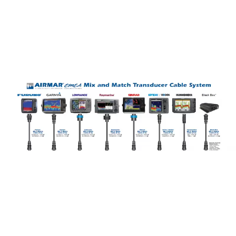 Cable Adaptador GENERICO AIRMAR 9 PINES Transductores 1000W