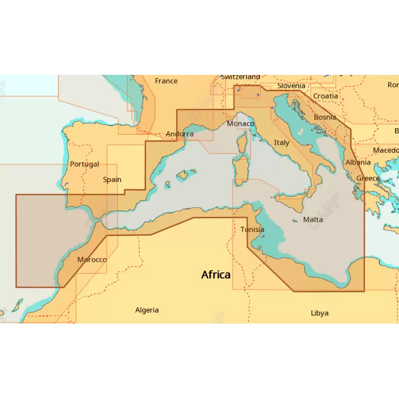 Cartografia C-MAP 4D WIDE