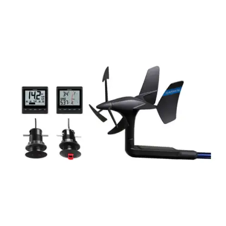 Garmin Pack 43 Navegación Inalámbrica - Display GNX Wind + Sensor de Viento gWind 2 Inalámbrico + GNX 20 + Triducer DST810 -